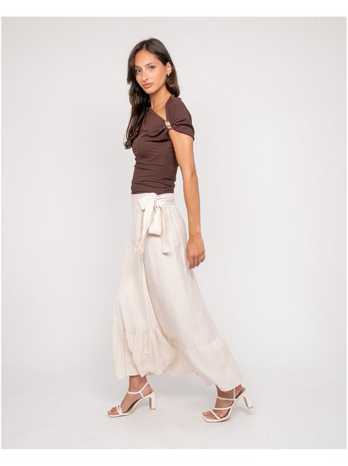 Top drapeado con joya FIJAYA - Kiabi Top drapeado con joya FIJAYA - Kiabi