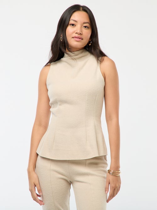 Top entallado de punto suave - Kiabi