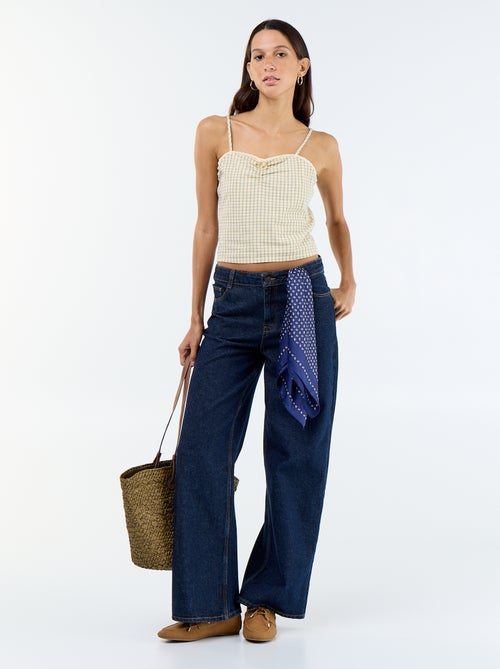 Top estampado con tirantes ajustables - Kiabi