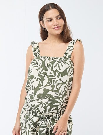 Top estampado de hojas 'Only Maternity'