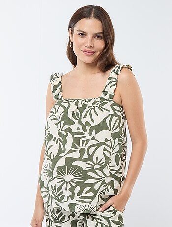Top estampado de hojas 'Only Maternity'