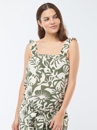 Top estampado de hojas 'Only Maternity'