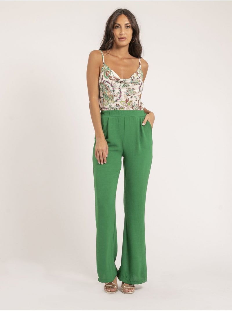 Top estampado FARODZE Verde - Kiabi
