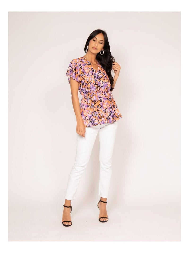 Top estampado FASKA Violeta - Kiabi