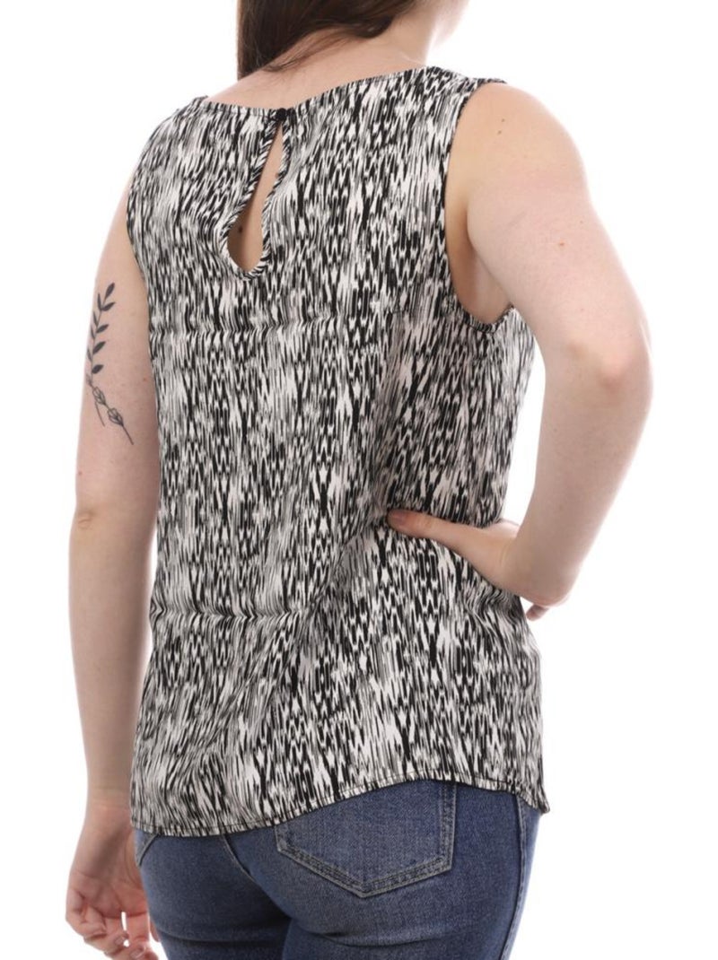 Top Estampado Vero Moda para Mujer Negro Blanco - Kiabi