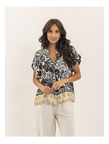 Top fluido estampado FALBANE