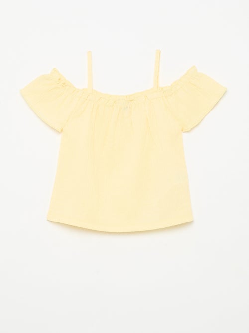 Top fruncido de tirantes finos - Kiabi