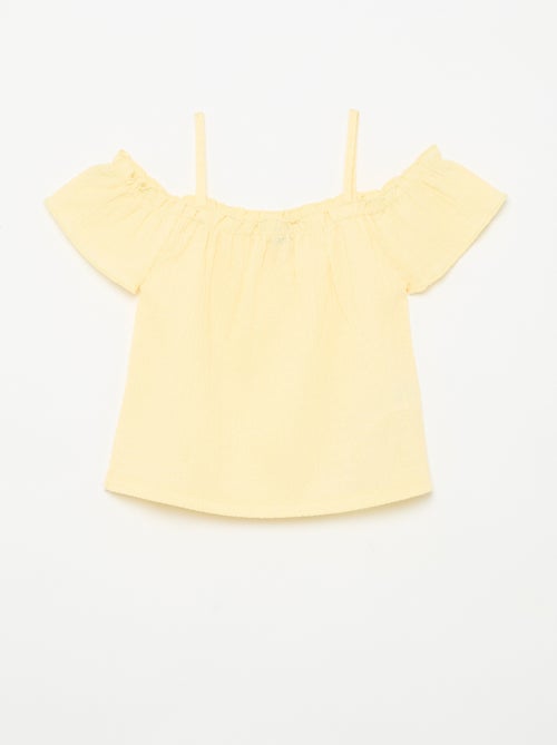 Top fruncido de tirantes finos - Kiabi