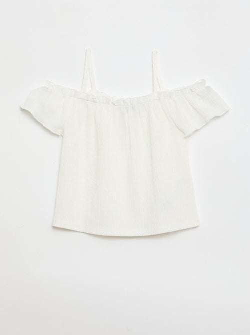 Top fruncido de tirantes finos - Kiabi