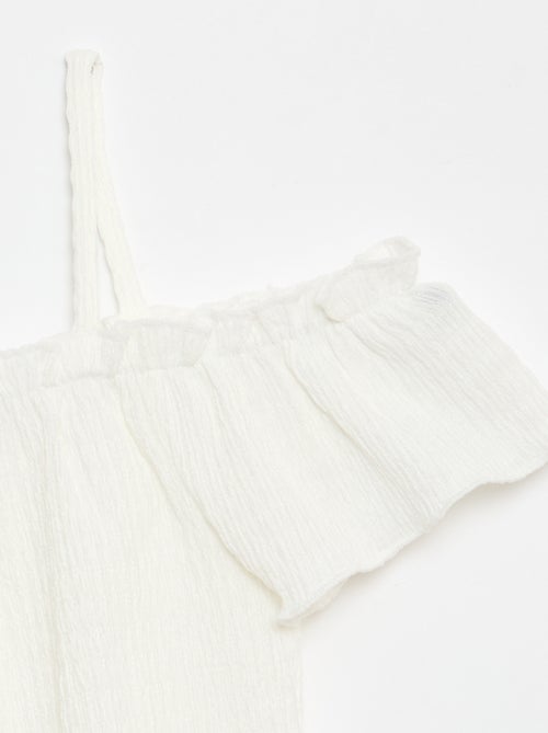 Top fruncido de tirantes finos - Kiabi