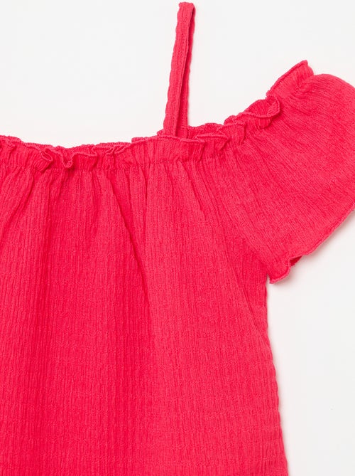 Top fruncido de tirantes finos - Kiabi