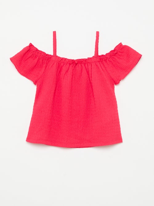 Top fruncido de tirantes finos - Kiabi