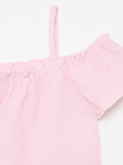 Top fruncido de tirantes finos - Kiabi