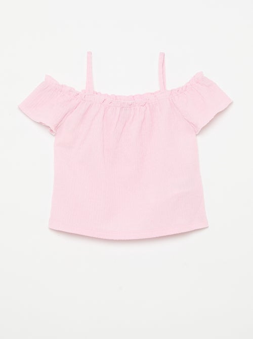 Top fruncido de tirantes finos - Kiabi