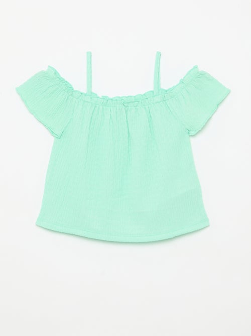 Top fruncido de tirantes finos - Kiabi