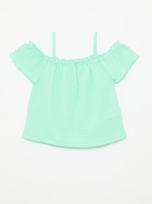 Top fruncido de tirantes finos - Kiabi