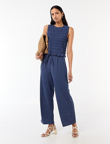 Top fruncido sin mangas