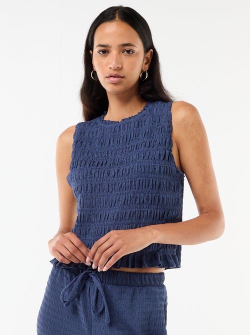Top fruncido sin mangas - Kiabi