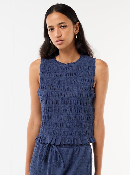 Top fruncido sin mangas - Kiabi