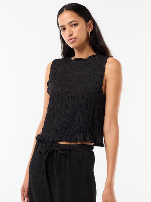 Top fruncido sin mangas - Kiabi