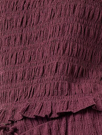 Top fruncido sin mangas