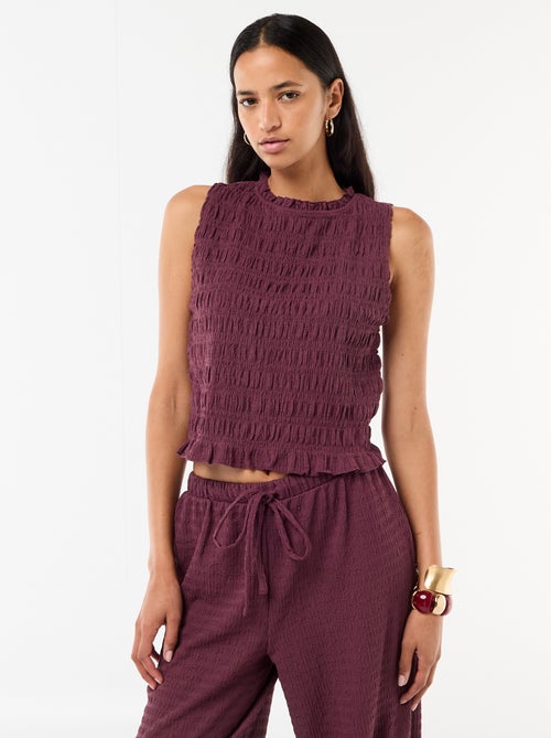 Top fruncido sin mangas - Kiabi