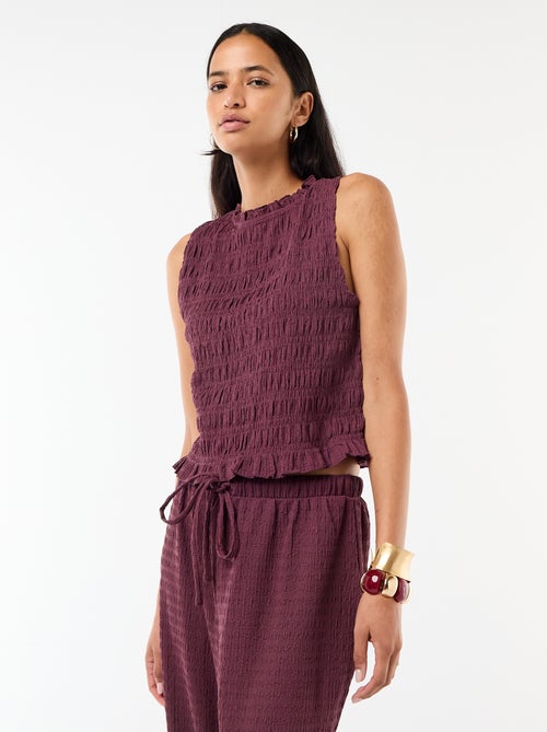 Top fruncido sin mangas - Kiabi