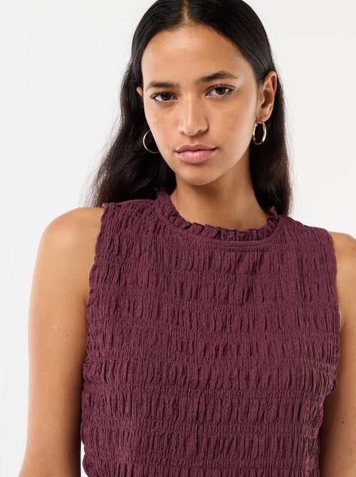 Top fruncido sin mangas - Kiabi