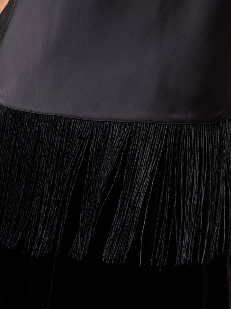 Top halter drapeado Negro - Kiabi