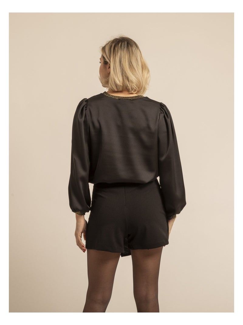Top irisado FAKIRA Negro - Kiabi