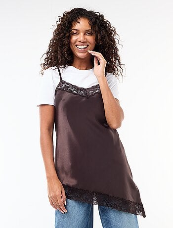 Top lencero de satén