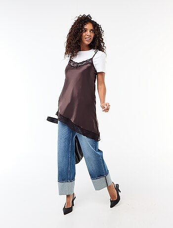 Top lencero de satén