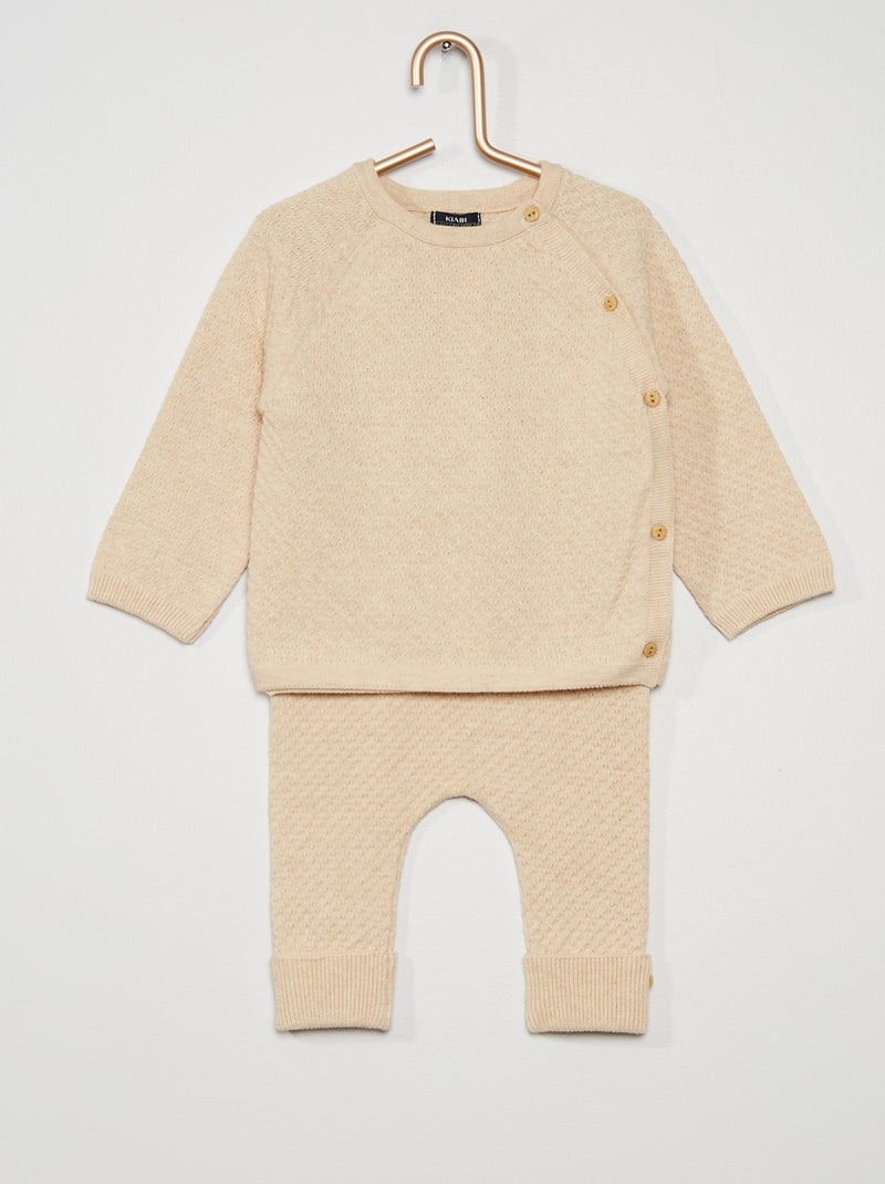 Top + pantalón BEIGE - Kiabi
