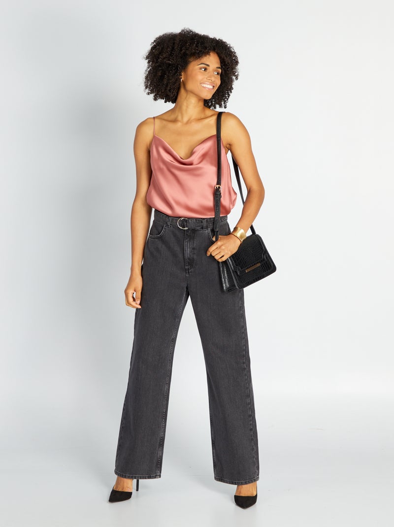 Top satinado Rosa - Kiabi
