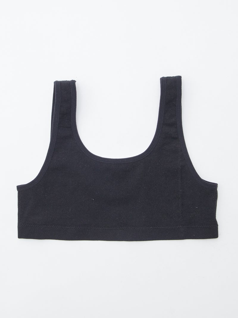 Top sin costuras 'Petit Béguin' Negro - Kiabi