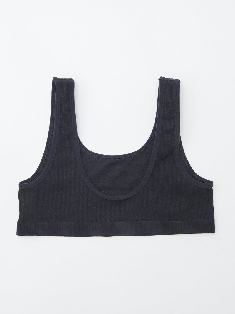 Top sin costuras 'Petit Béguin' Negro - Kiabi