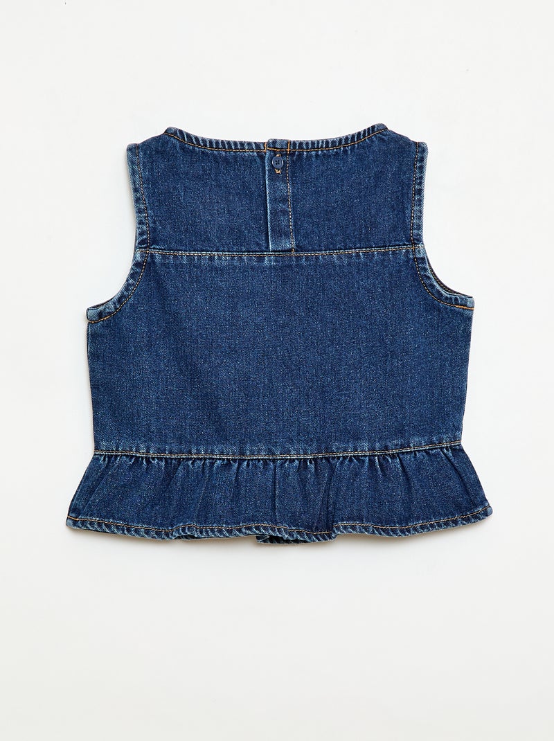 Top sin mangas Azul - Kiabi