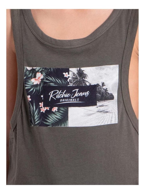 Top sin mangas de cuello redondo de puro algodón NABODY-J - Kiabi