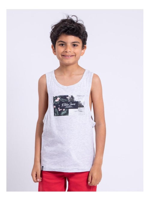 Top sin mangas de cuello redondo de puro algodón NABODY-J - Kiabi