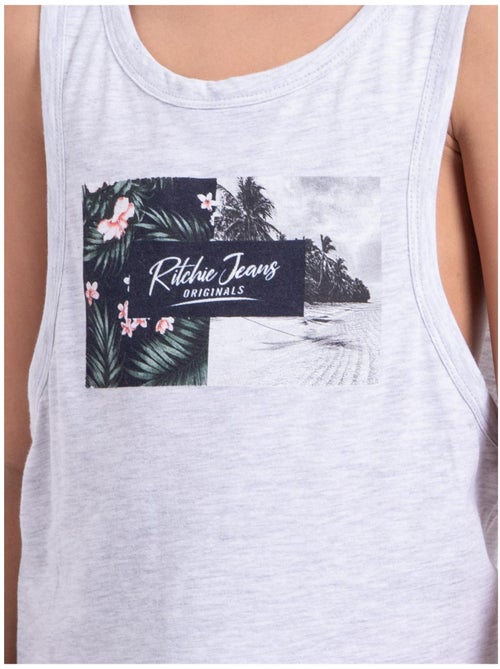 Top sin mangas de cuello redondo de puro algodón NABODY-J - Kiabi