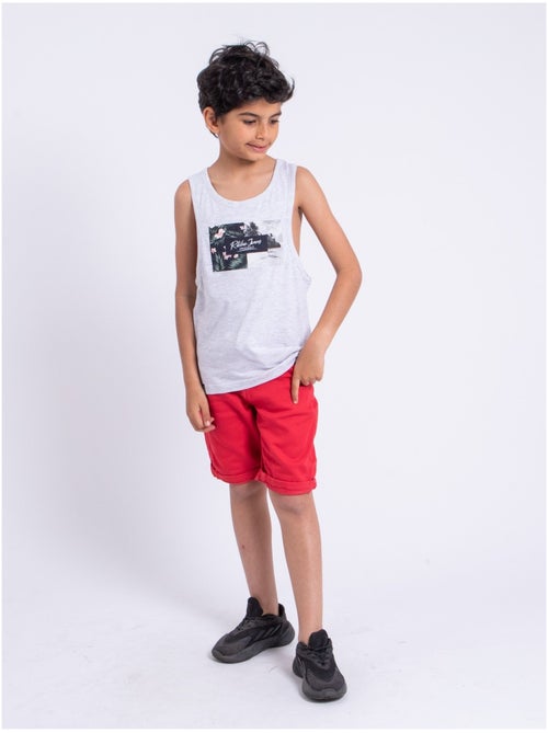 Top sin mangas de cuello redondo de puro algodón NABODY-J - Kiabi