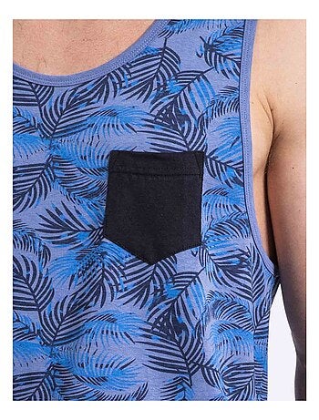 Top sin mangas de cuello redondo NALONG