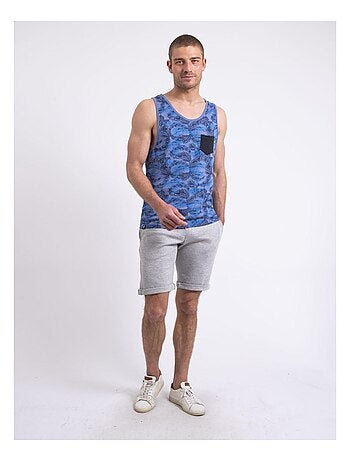 Top sin mangas de cuello redondo NALONG