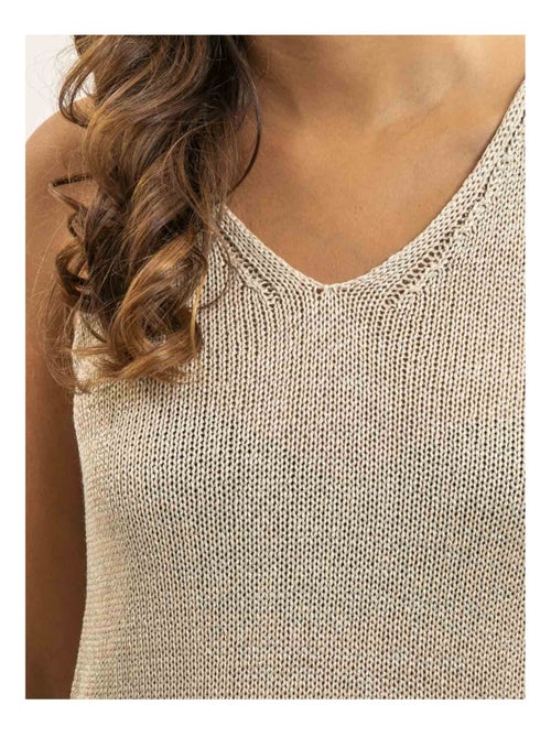 Top sin mangas de punto lurex KENATRA - Kiabi Top sin mangas de punto lurex KENATRA - Kiabi