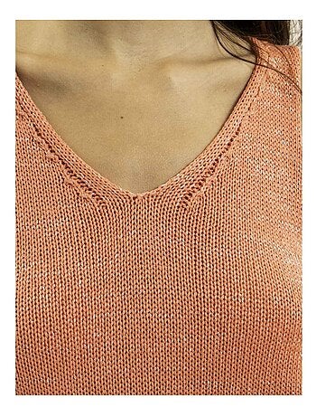 Top sin mangas de punto lurex KENATRA