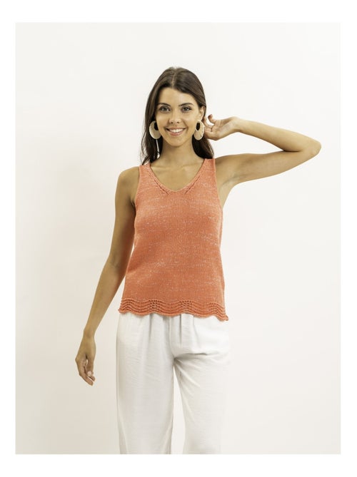 Top sin mangas de punto lurex KENATRA - Kiabi Top sin mangas de punto lurex KENATRA - Kiabi