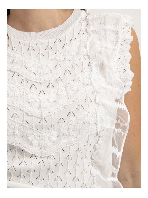 Top sin mangas dentelle FEVIA - Kiabi