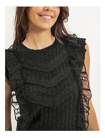Top sin mangas dentelle FEVIA