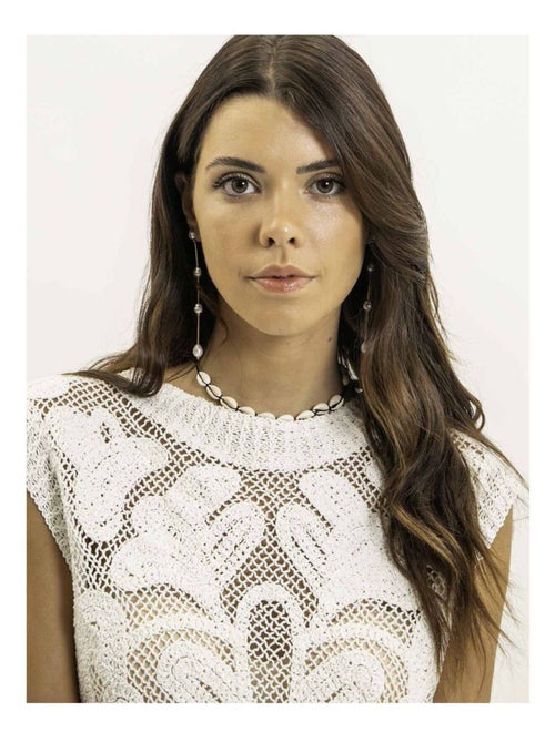 Top sin mangas dentelle FOTAH - Kiabi