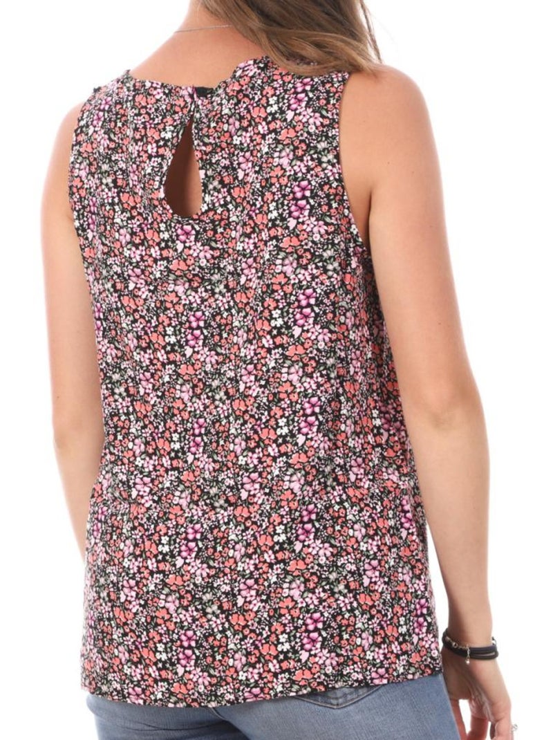 Top sin mangas estampado Vero Moda para mujer Negro Multicolor - Kiabi